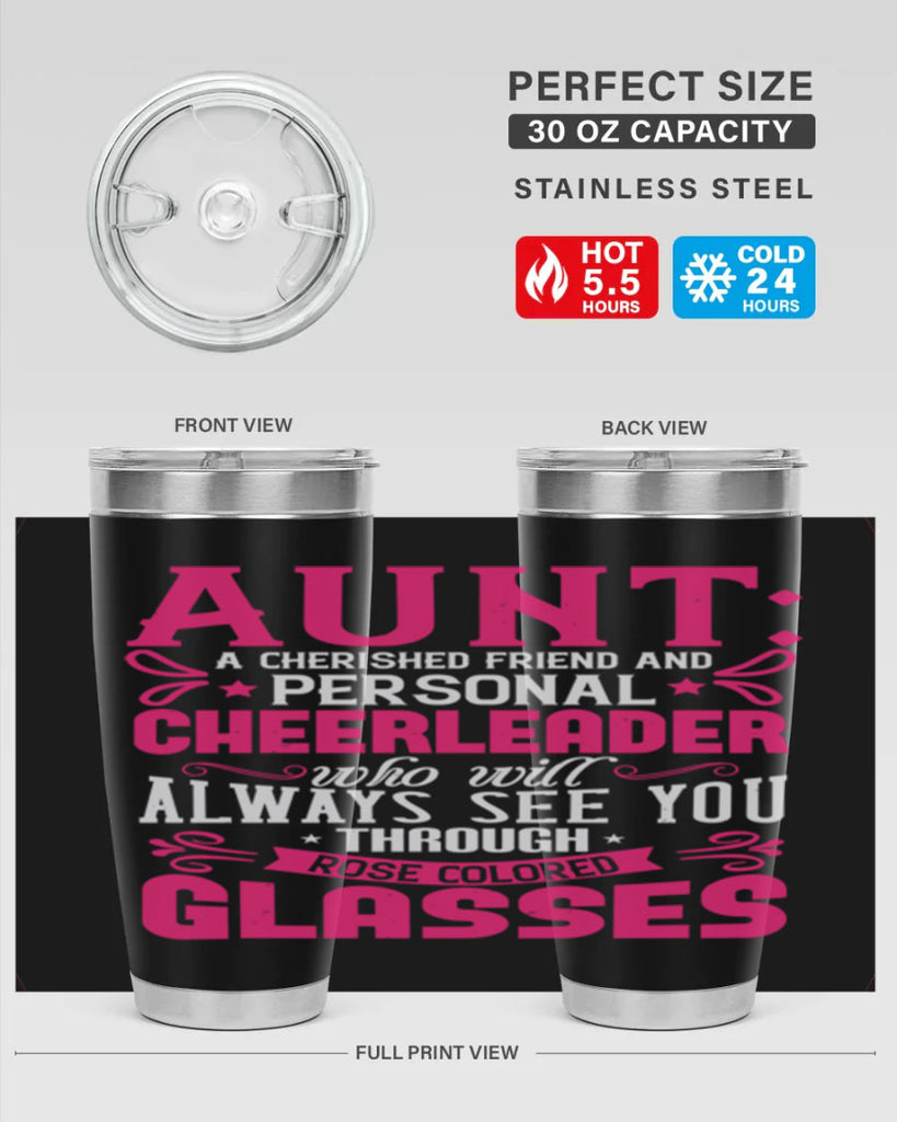 Aunt A cherished friend and personal cheerleader Style 70#- aunt- Tumbler