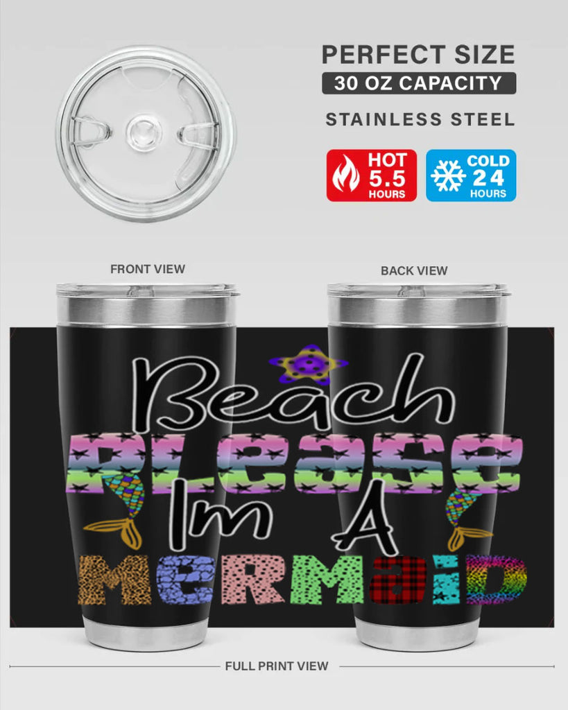 Beach Please Im A Mermaid 59#- mermaid- Tumbler