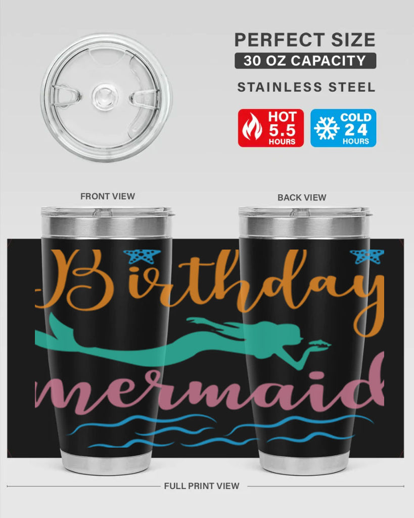 Birthday Mermaid Design 79#- mermaid- Tumbler