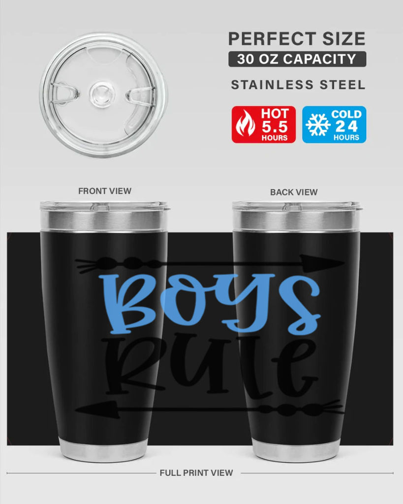 Boys Rule Style 108#- baby- tumbler