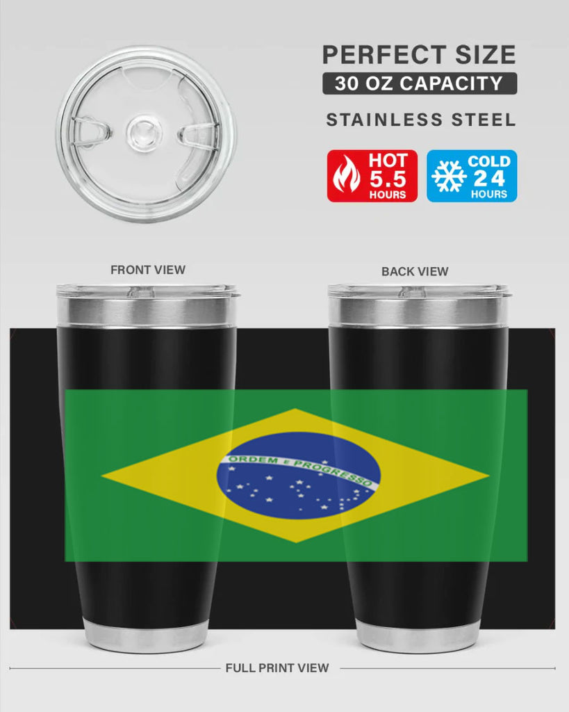 Brazil 174#- world flags- Tumbler