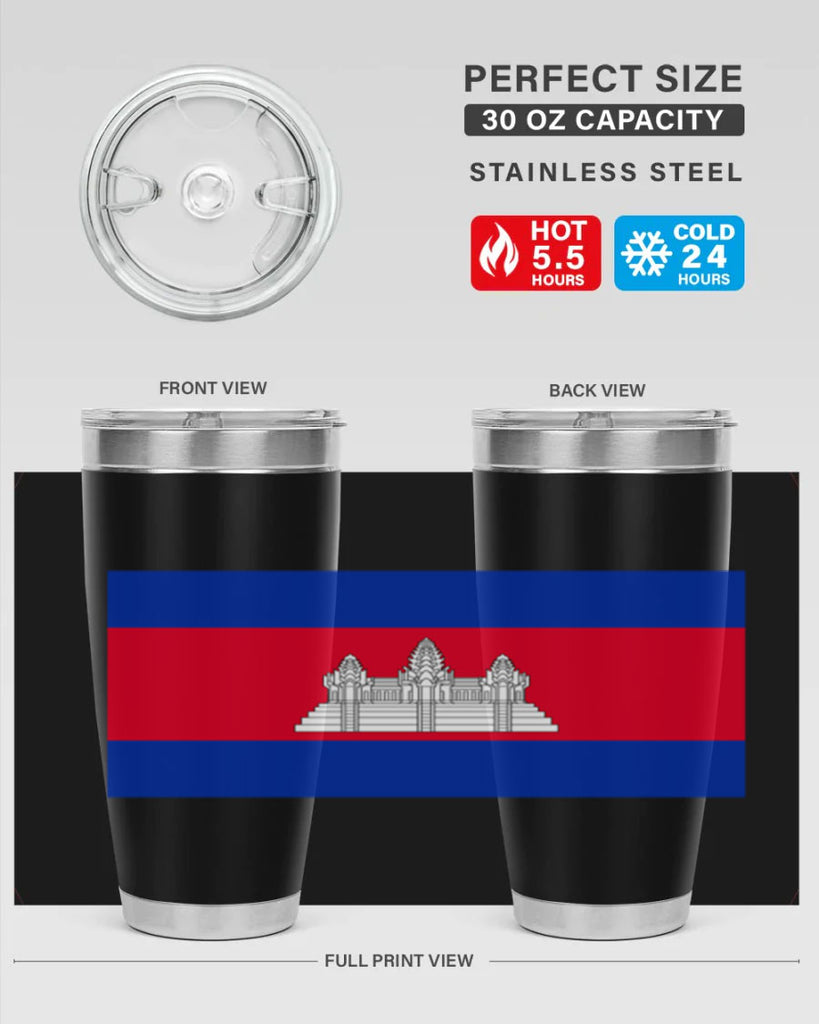 Cambodia 168#- world flags- Tumbler