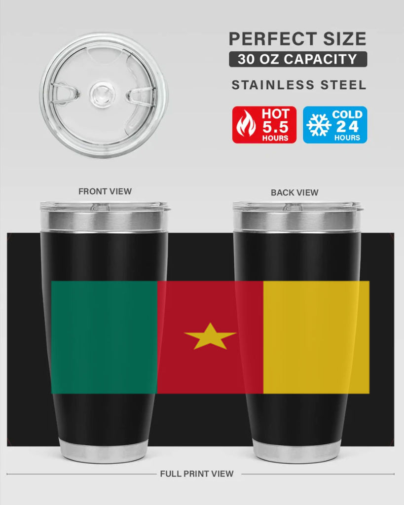 Cameroon 167#- world flags- Tumbler