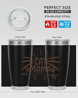 Cat Mama Style 5#- cat- Tumbler