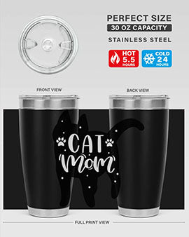 Cat Mom Style 86#- cat- Tumbler