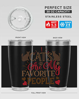 Cats Are My Favorite People Style 8#- cat- Tumbler