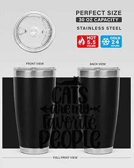 Cats Are My Favorite People Style 90#- cat- Tumbler