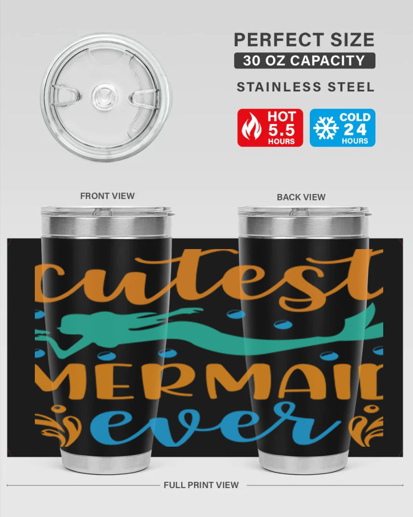 Cutest Mermaid Ever Design 102#- mermaid- Tumbler