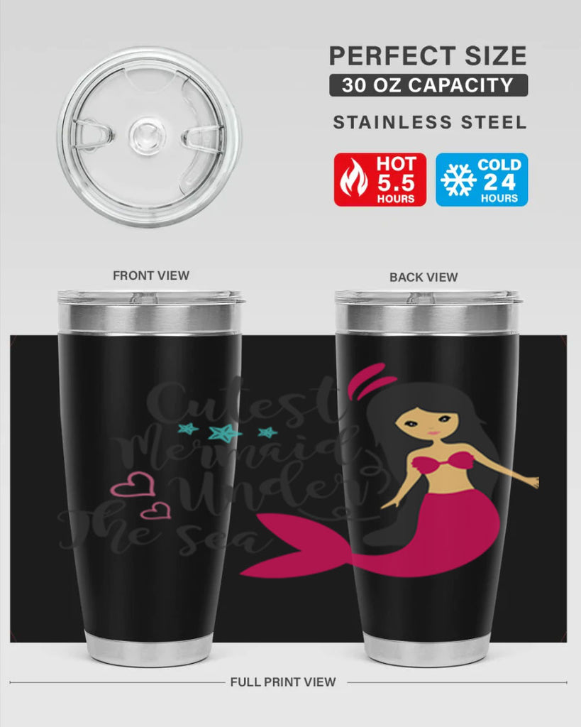 Cutest Mermaid under the sea 95#- mermaid- Tumbler