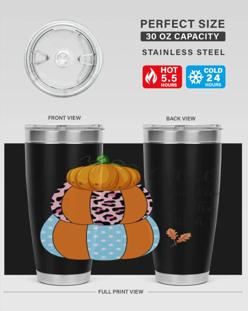 Cutest Pumpkin in the Patch 64#- fall- Tumbler