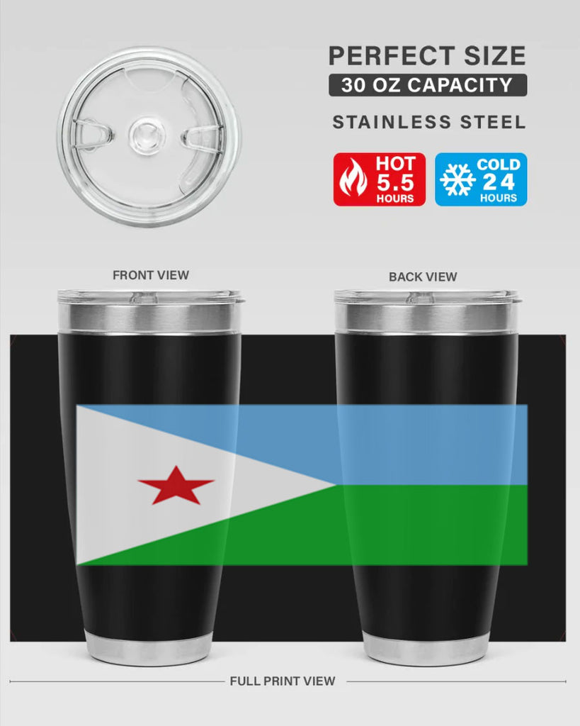 Djibouti 150#- world flags- Tumbler