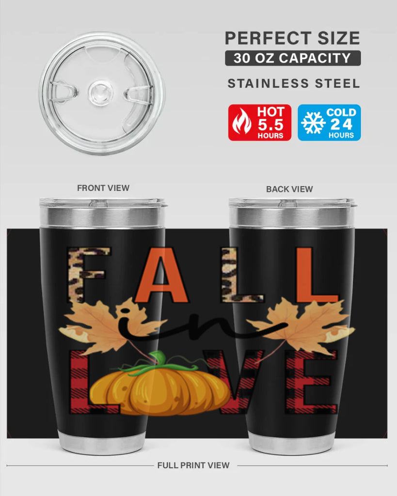 Fall in Love 104#- fall- Tumbler