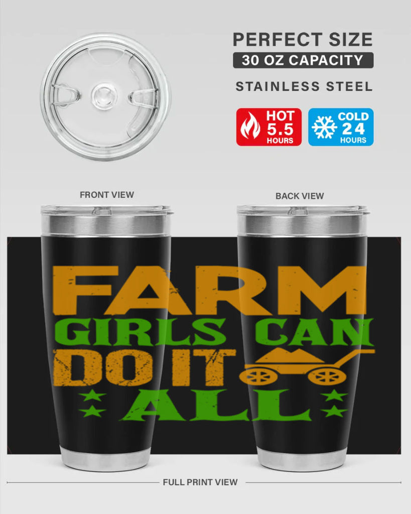 Farm girls can do it all 13#- farming and gardening- Tumbler