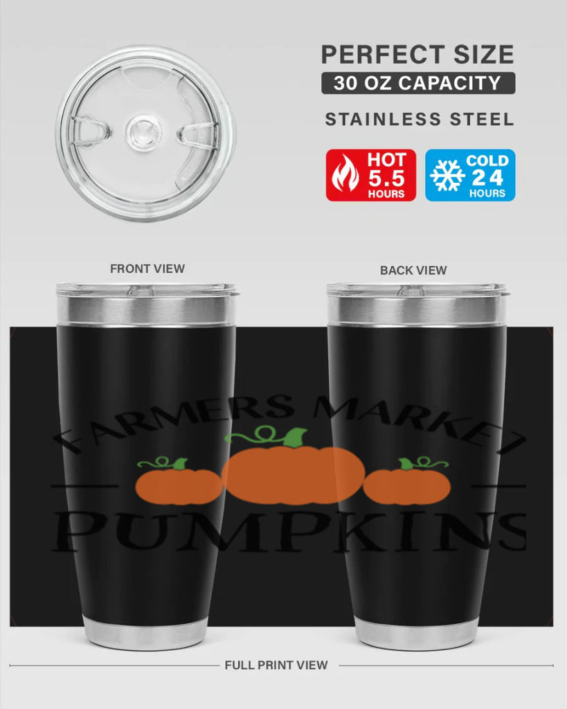 Farmers Market Pumpkins 178#- fall- Tumbler