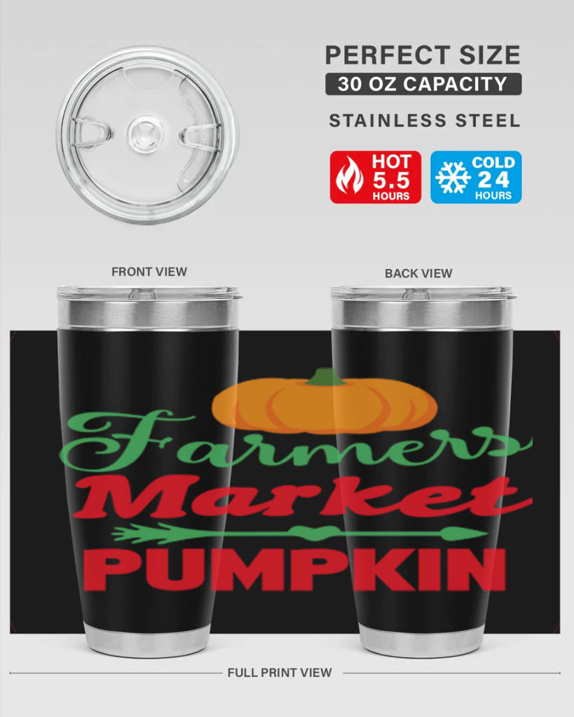 FarmersMarketPumpkin 180#- fall- Tumbler