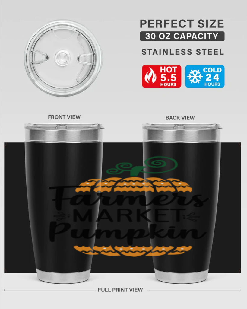 Farmersmarketpumpkin 179#- fall- Tumbler
