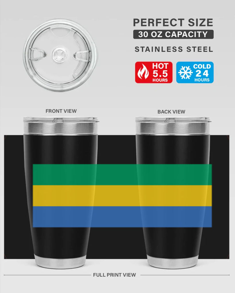 Gabon 136#- world flags- Tumbler