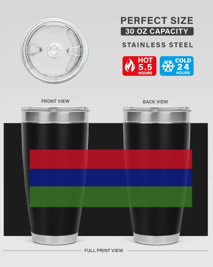 Gambia 135#- world flags- Tumbler