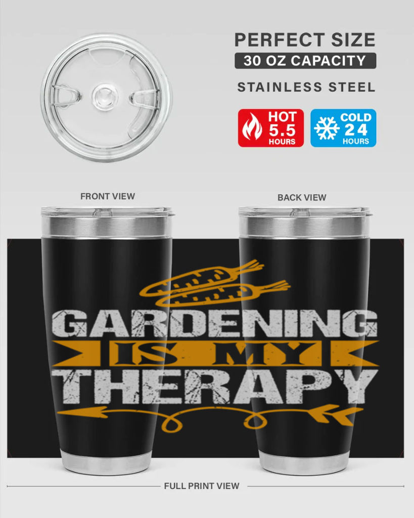 Gardending is my Therapy 64#- farming and gardening- Tumbler