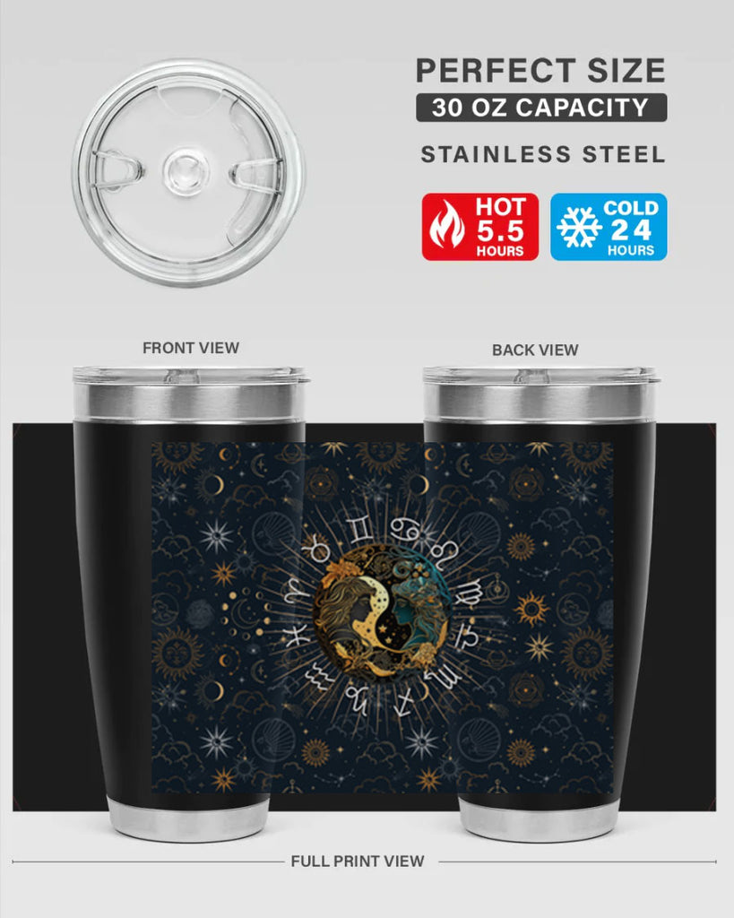 Gemini Straight 219#- zodiac- Tumbler