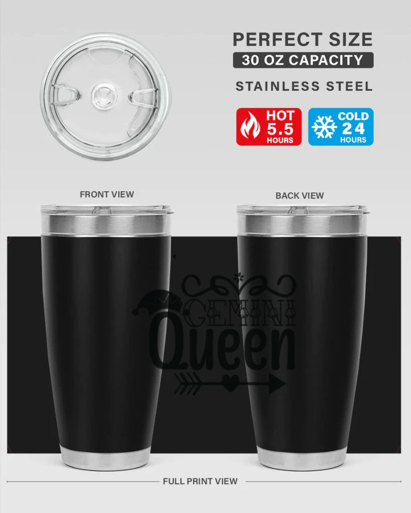 Gemini queen 230#- zodiac- Tumbler