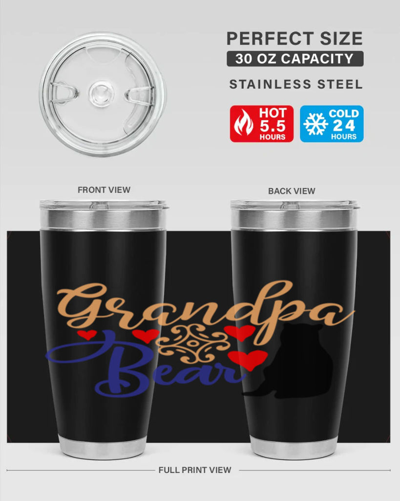 Grandpa bear 43#- grandpa - papa- Tumbler