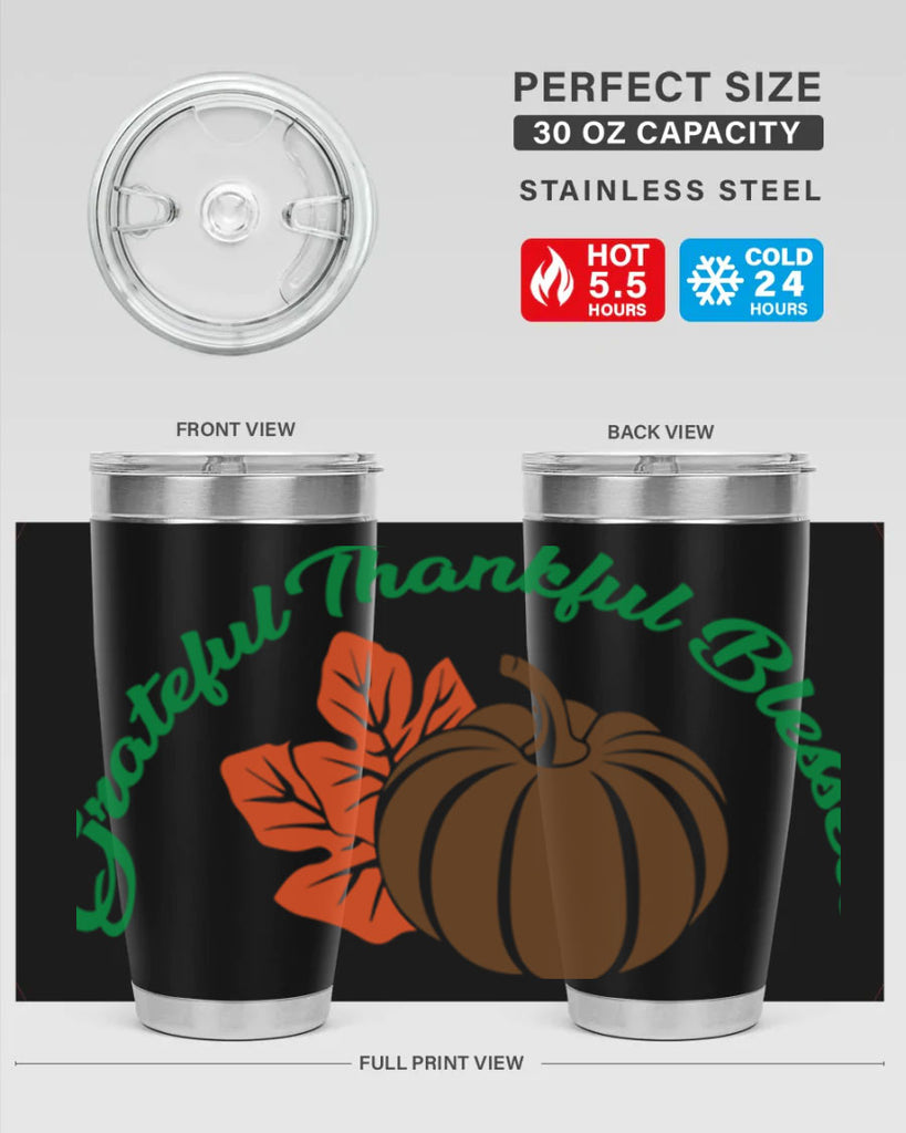 Grateful Thankful Blessed 214#- fall- Tumbler