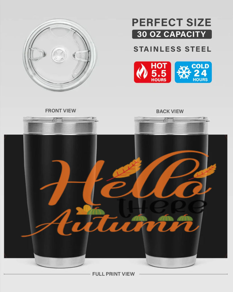 Hello There Autumn 297#- fall- Tumbler