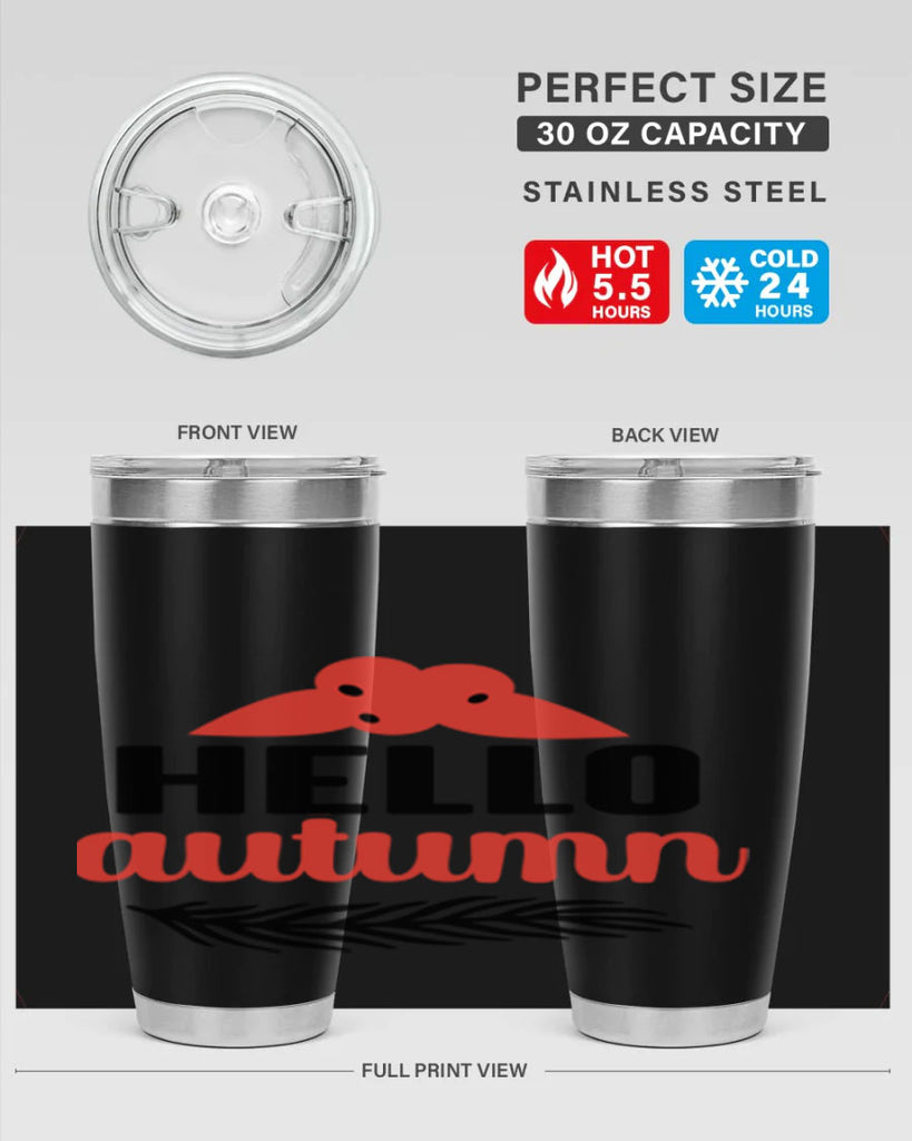 Hello autumn 269#- fall- Tumbler