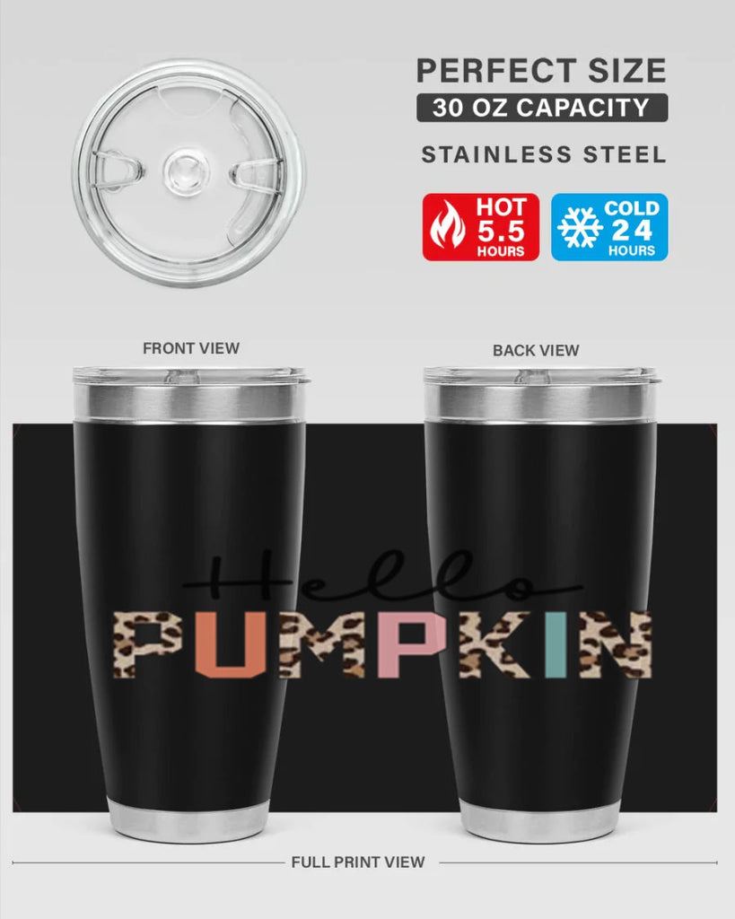 Hello pumpkin 289#- fall- Tumbler