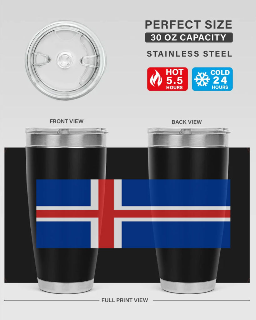 Iceland 122#- world flags- Tumbler