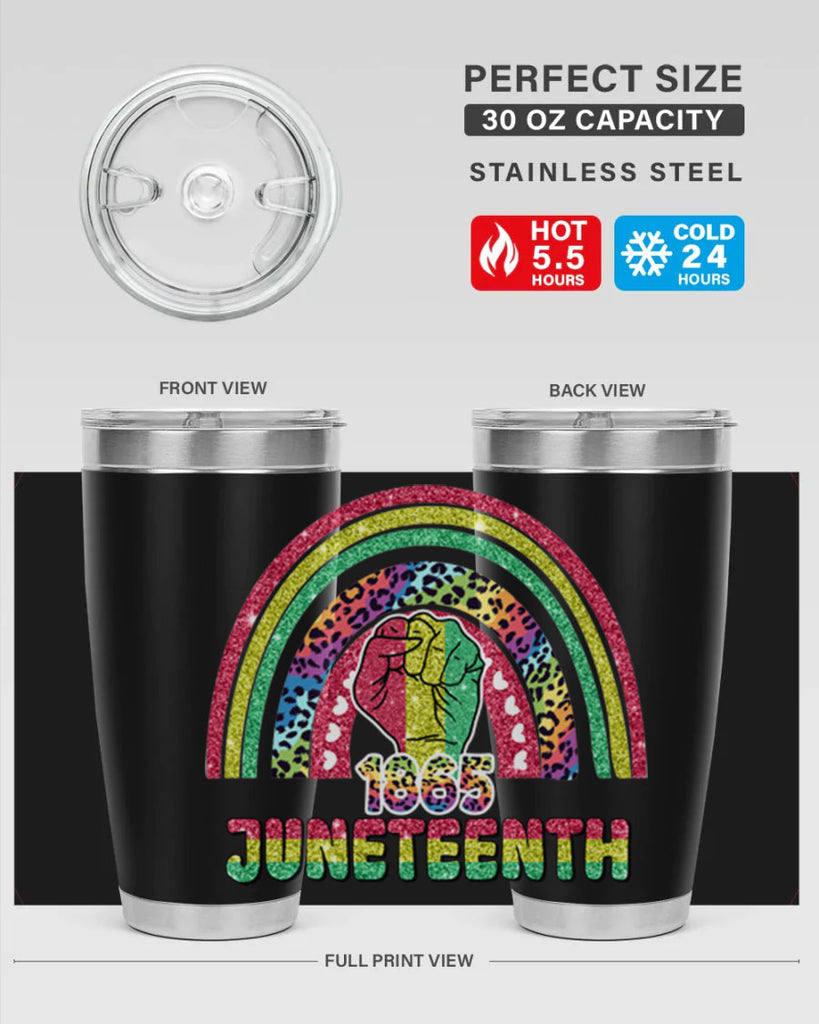 Juneteenth 1865 Rainbow 19#- Juneteenth- tumbler