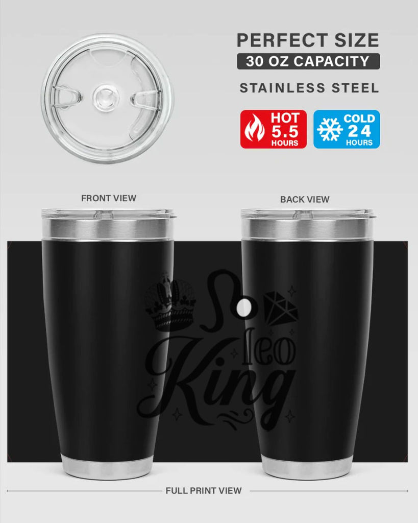 Leo king 290#- zodiac- Tumbler