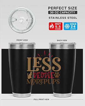 Less People More Pups Style 18#- cat- Tumbler