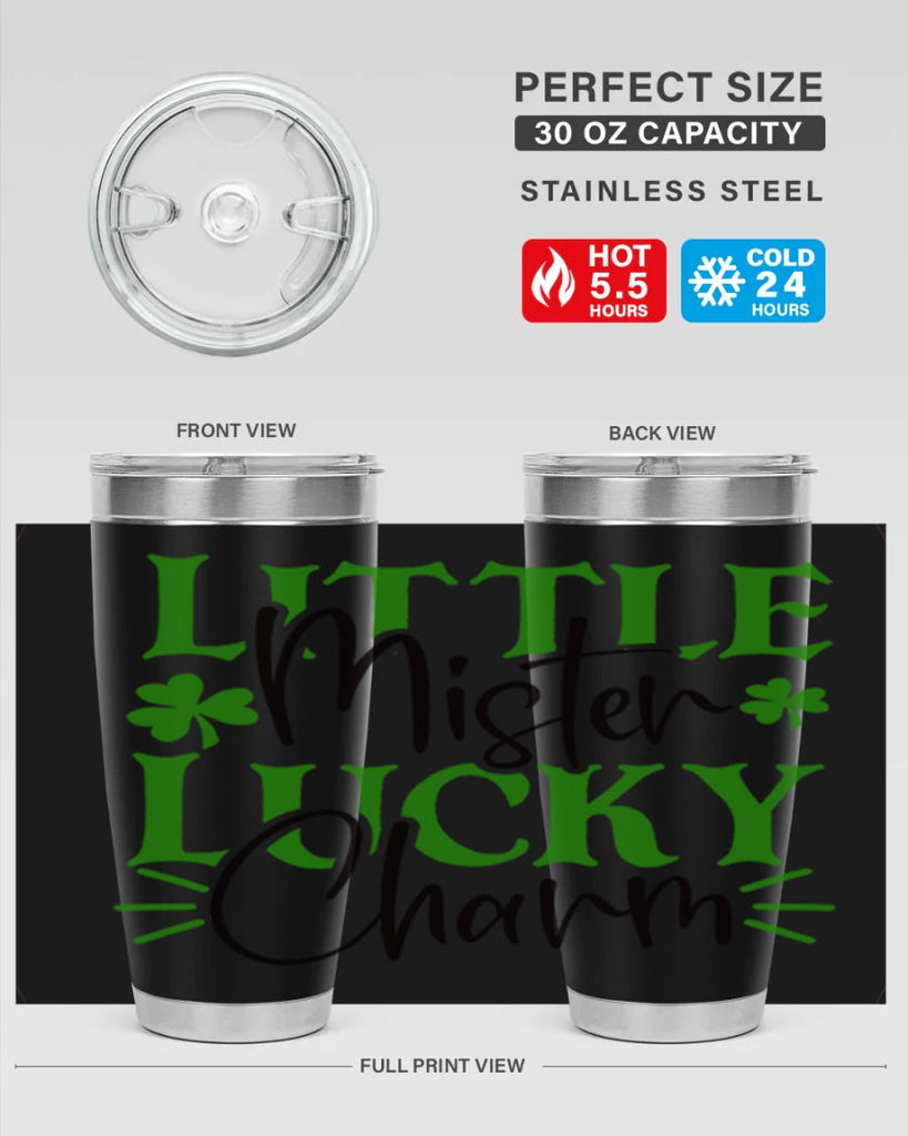 Little Mister Lucky Charm Style 153#- St Patricks Day- Tumbler