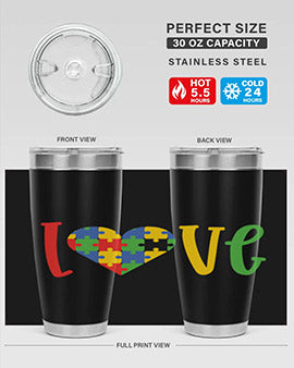 Love Style 30#- autism- Tumbler