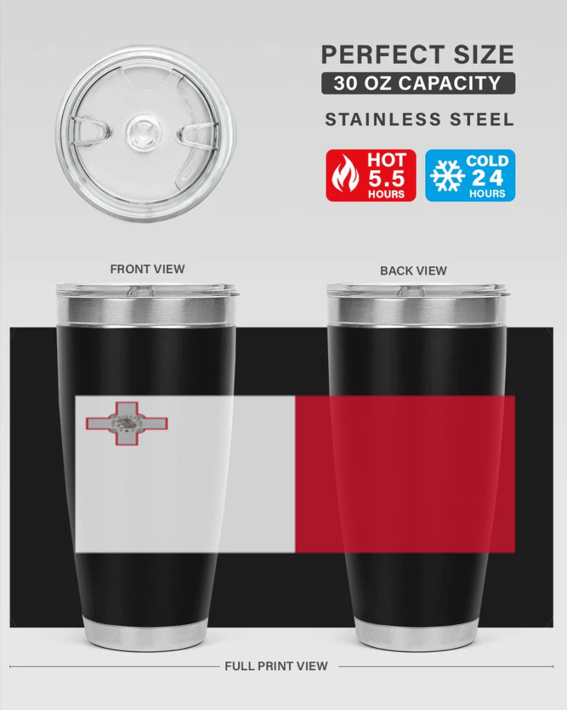 Malta 91#- world flags- Tumbler