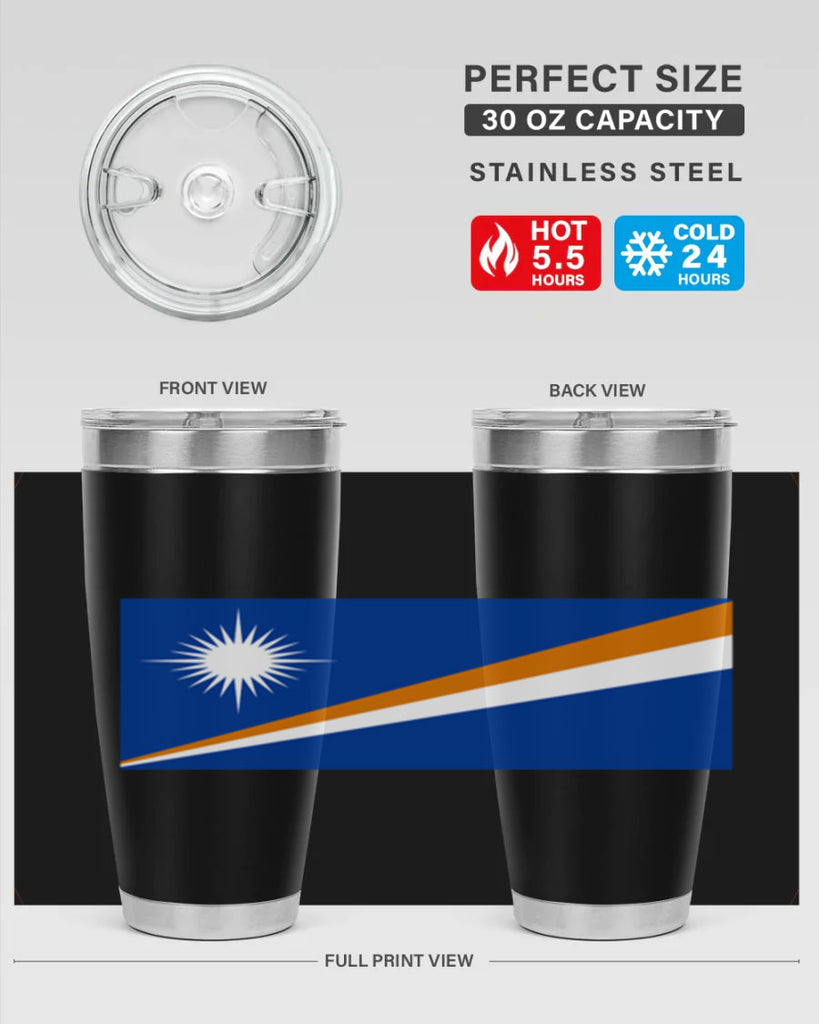 Marshall Islands 90#- world flags- Tumbler