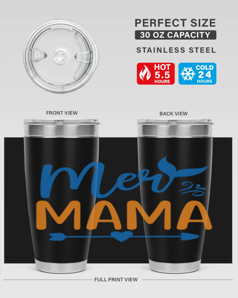 Mer Mama 330#- mermaid- Tumbler