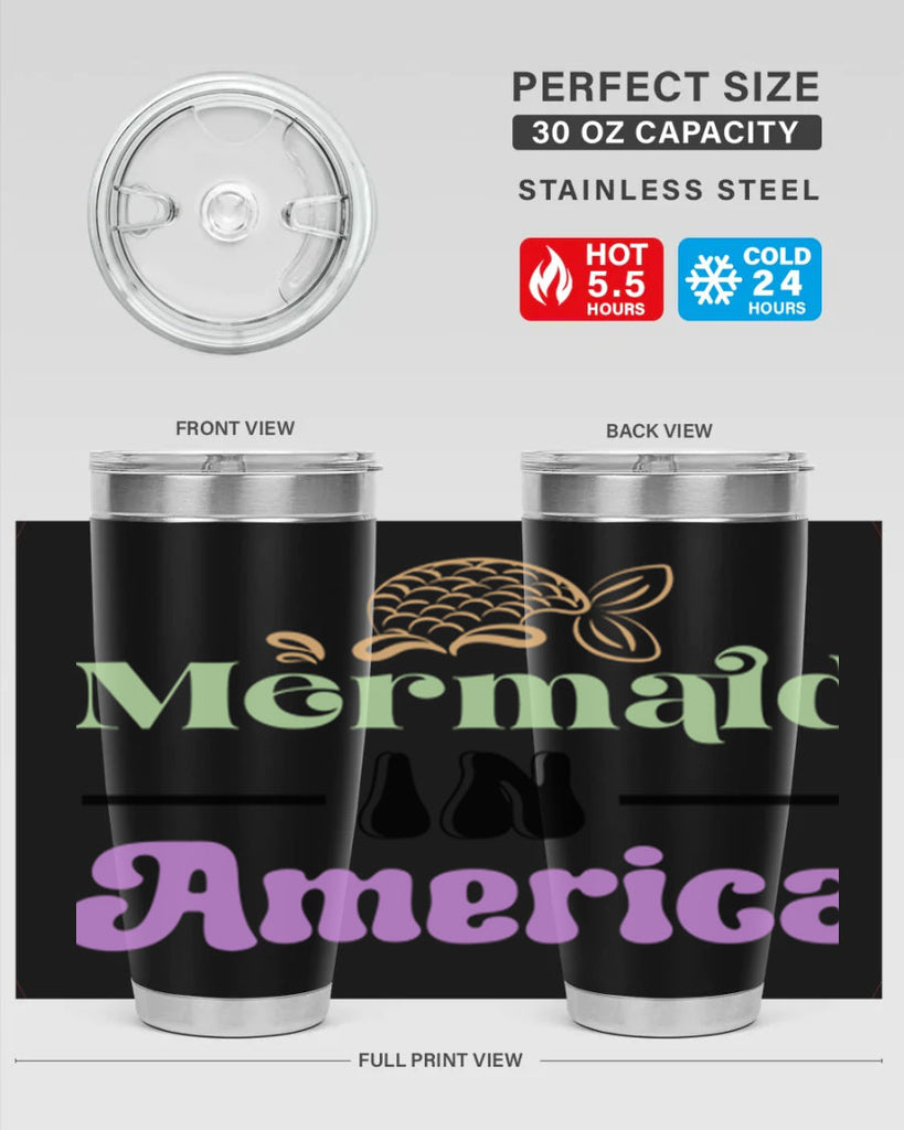 Mermaid In America 420#- mermaid- Tumbler