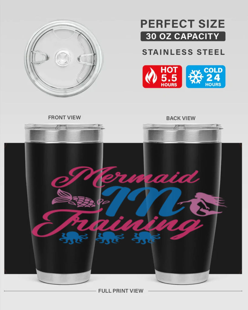 Mermaid In Training 363#- mermaid- Tumbler