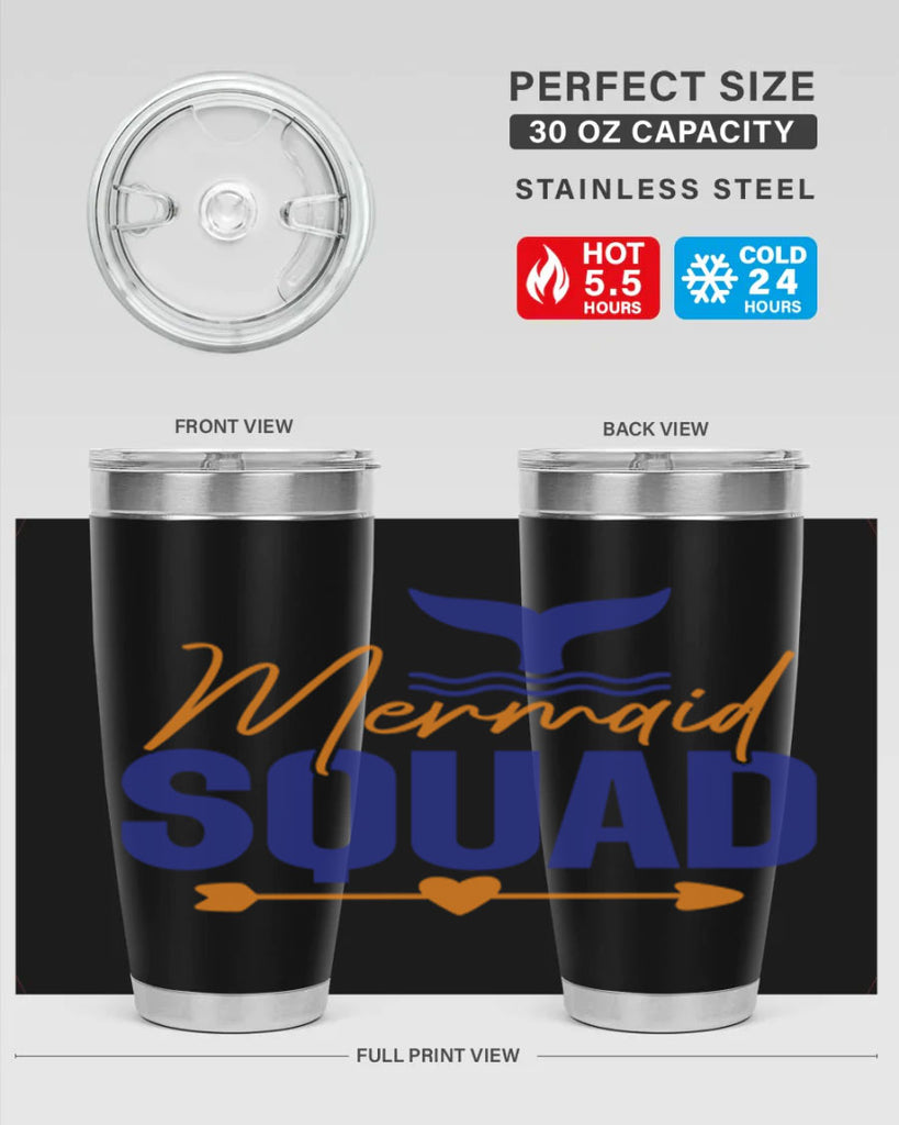 Mermaid Squad 376#- mermaid- Tumbler