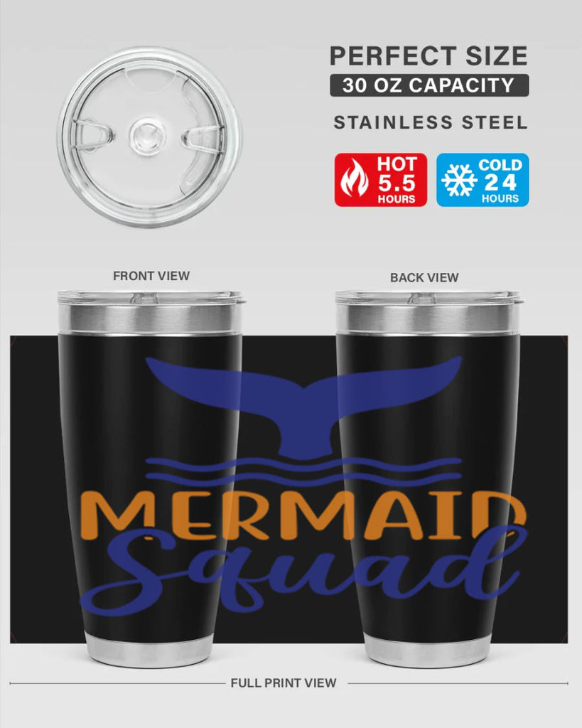 Mermaid Squad 379#- mermaid- Tumbler