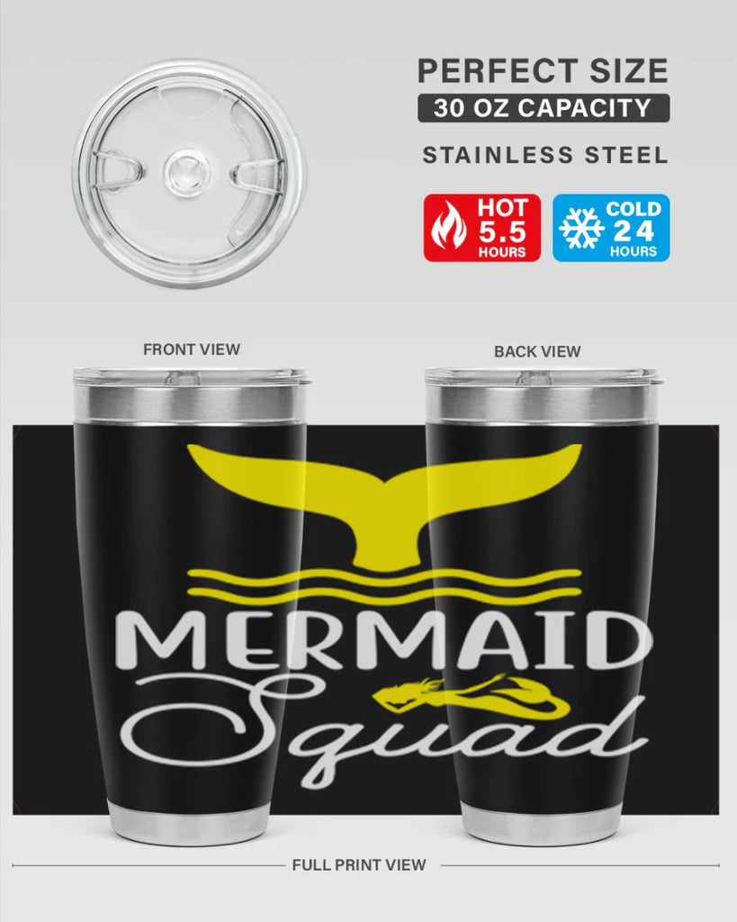 Mermaid Squad 380#- mermaid- Tumbler