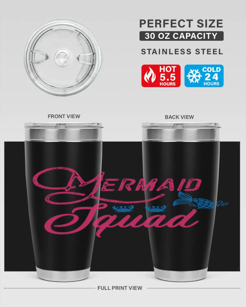 Mermaid Squad 383#- mermaid- Tumbler