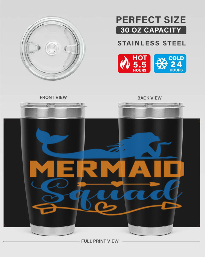 Mermaid Squad 385#- mermaid- Tumbler