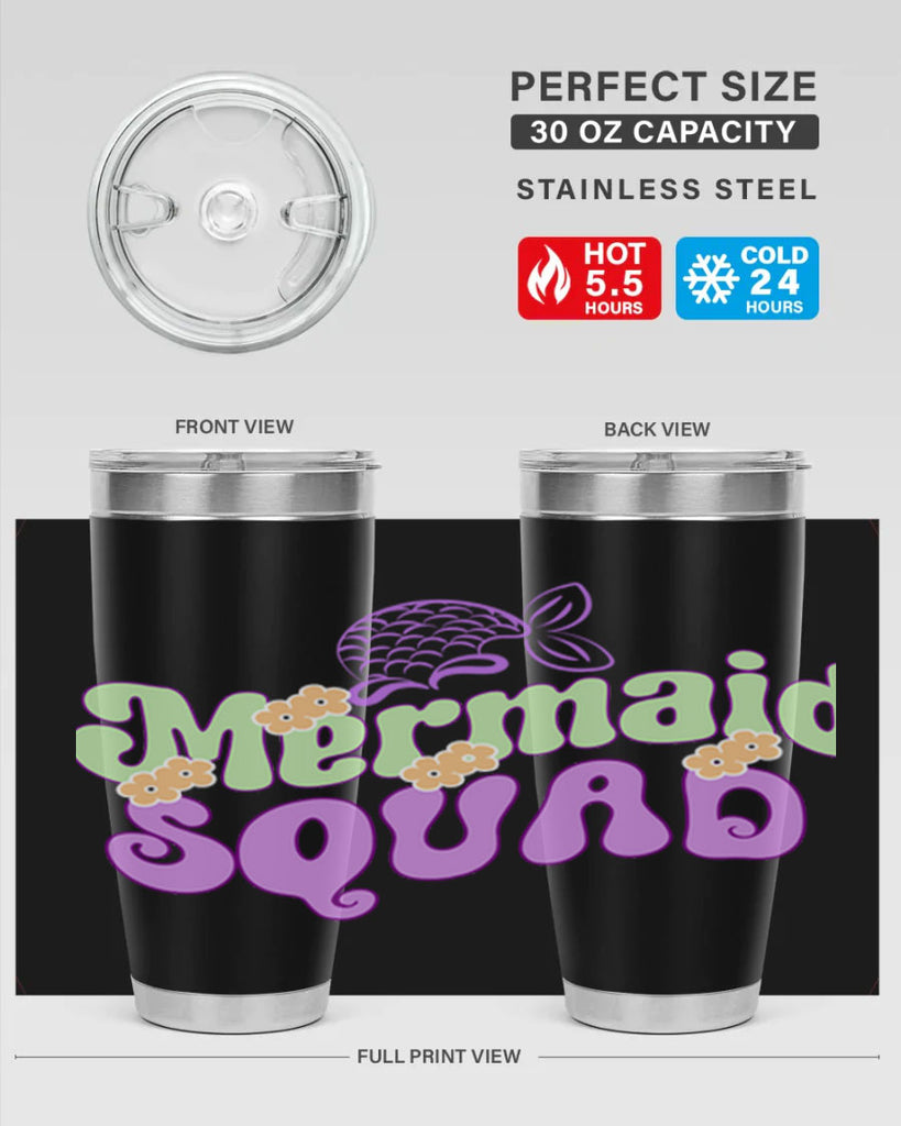 Mermaid Squad 445#- mermaid- Tumbler