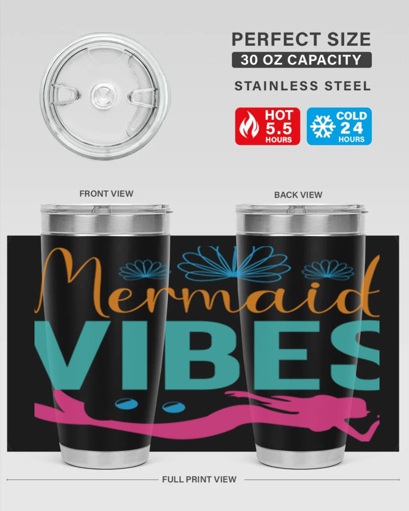 Mermaid Vibes Design 465#- mermaid- Tumbler