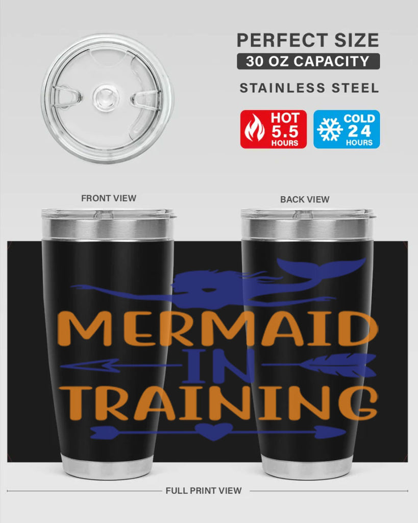 Mermaid in Training 360#- mermaid- Tumbler