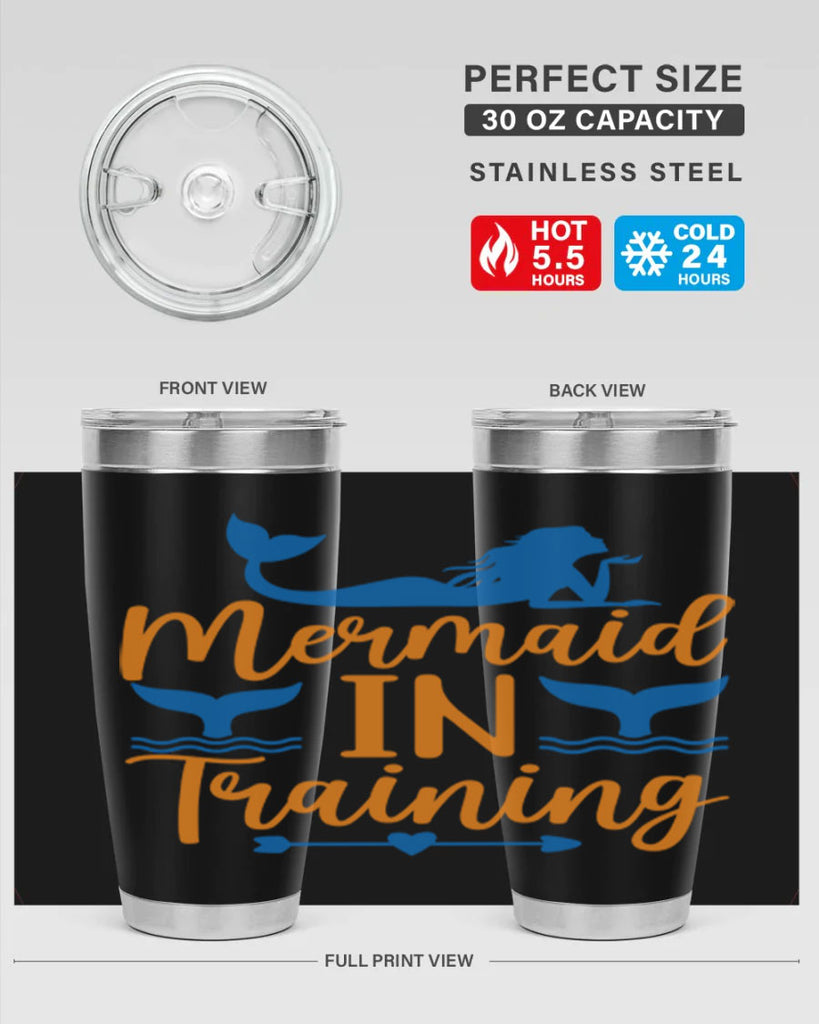 Mermaid in Training 367#- mermaid- Tumbler